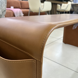 Банкетка Shape Cognac Calligaris Италия из натуральной кожи