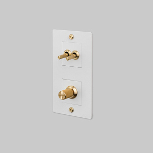 Рамка Buster and Punch Plates and Modules 2G Horizontal with Infills white CPL-141994