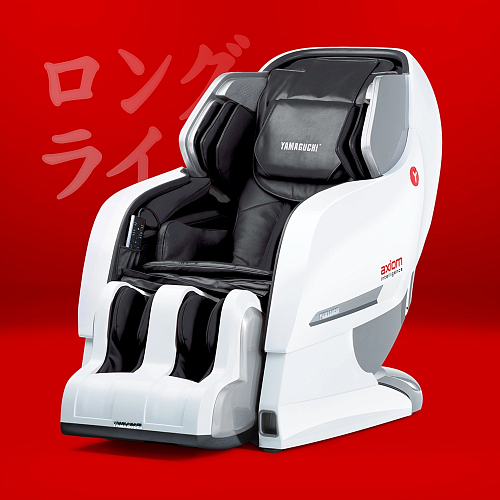  Массажное кресло Yamaguchi Axiom YA-6000 White-Black , фото № 1