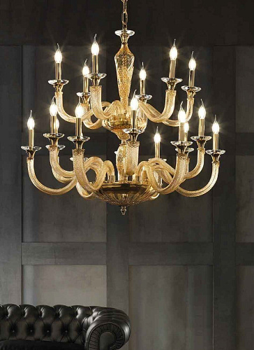  Люстра Morgana 18 рожков из Муранского стекла , фото № 1