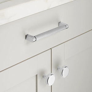 Ручка-скоба Restoration Hardware Lambeth Knurled Lambeth Knurled L.15.2 Polished Chrome 24170017 CHR