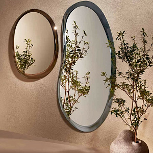 Зеркало итальянское дизайнерское Pangea футуристического дизайна от Gino Carollo бренд Nature Design