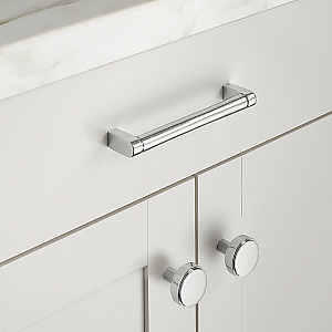 Ручка-кнопка Restoration Hardware Lambeth Smooth Lambeth d.3.2 Polished Nickel 24170165 PN