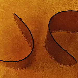 Стол дизайнерский стеклянный итальянский Blur Nature Design Италия полностью из стекла