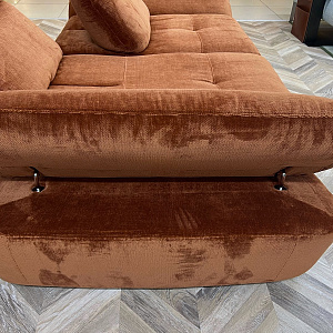 Диван итальянский Alba прямой Calia Italia Италия с шагающей спинкой и увеличением глубины