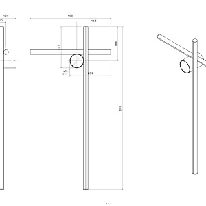 Настенный светильник Flos Coordinates Coordinates W2 Argent F1811033