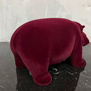 Скульптура Hippo Mini Bordeaux Q451/10 BO  Adriani&Rossi Италия