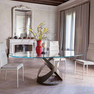 Стол обеденный фиксированный Capri 8069FSV Glass
Итальянский стол со стеклянной столешницей Tonin C