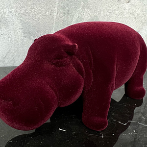 Скульптура Hippo Mini Bordeaux Q451/10 BO  Adriani&Rossi Италия