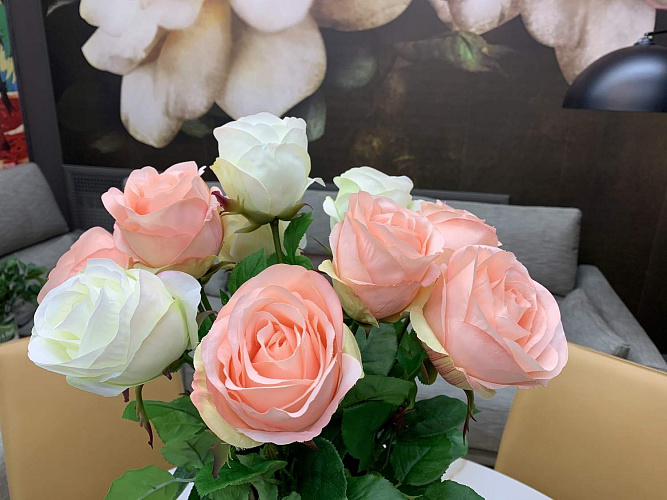  Цветок искусственный Rosa Regina роза , фото № 1