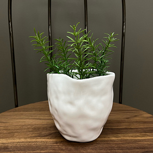 Итальянская Ваза Ciotola Well Piccola Q195  Adriani&Rossi Италия  из керамики  Bianca