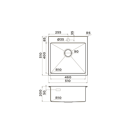  Мойка Omoikiri Akisame 51-IN , фото № 2