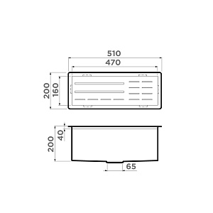 Cушка для посуды Omoikiri DRY-04-GB