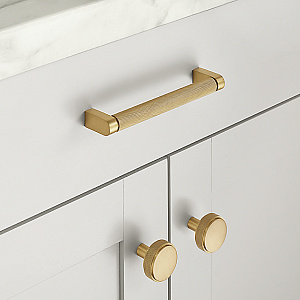 Ручка-кнопка Restoration Hardware Lambeth Knurled Lambeth Knurled d.3.2 Polished Brass 24170037 PB