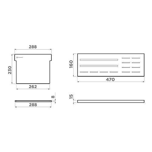  Держатель для досок Omoikiri FP-05-GB , фото № 2