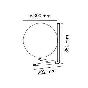 Настольная лампа Flos Ic Lights IC Lights T2 brass F3172059